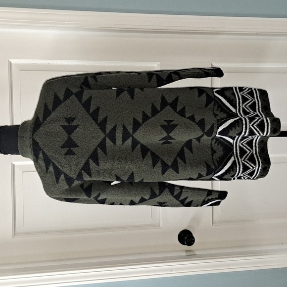 Frye Aztec Super Soft Oversized Comfy Pockets Western Print Cozy Long Cardigan - Picture 5 of 12